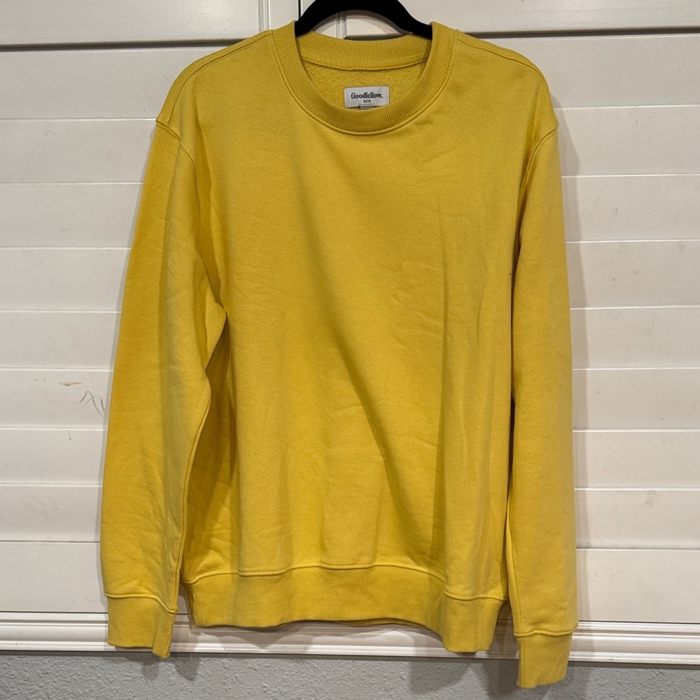Goodfellow & Co Men's Vibrant Yellow Crewneck Sweater